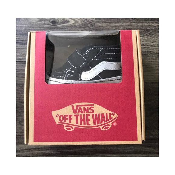 VANS CRIB VELCRO TODDLER SHOES SIZE 3-6 MONTHS - Picture 5 of 6